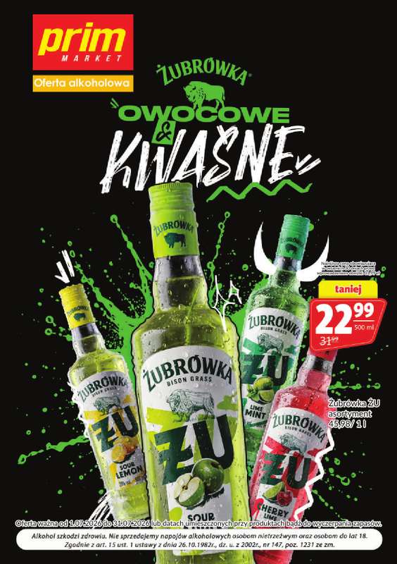 Prim Market - gazetka promocyjna Gazetka alkoholowa  do piątku 31.07