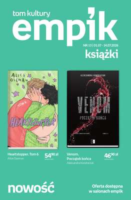 Empik - gazetka promocyjna Tom kultury: książki od środy 01.07 do wtorku 14.07