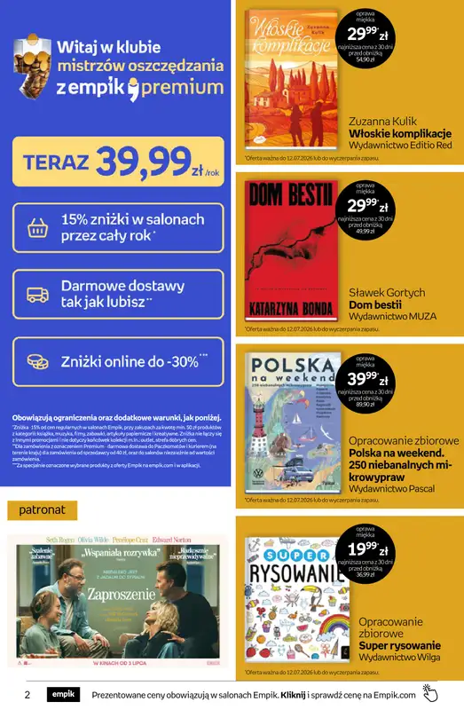 Empik - gazetka promocyjna Tom kultury: książki od środy 01.07 do wtorku 14.07 - strona 2
