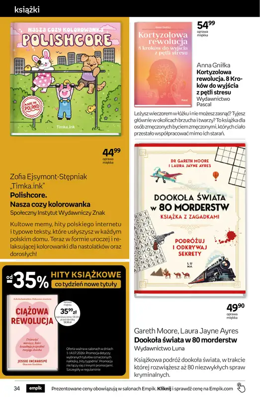 Empik - gazetka promocyjna Tom kultury: książki od środy 01.07 do wtorku 14.07 - strona 34