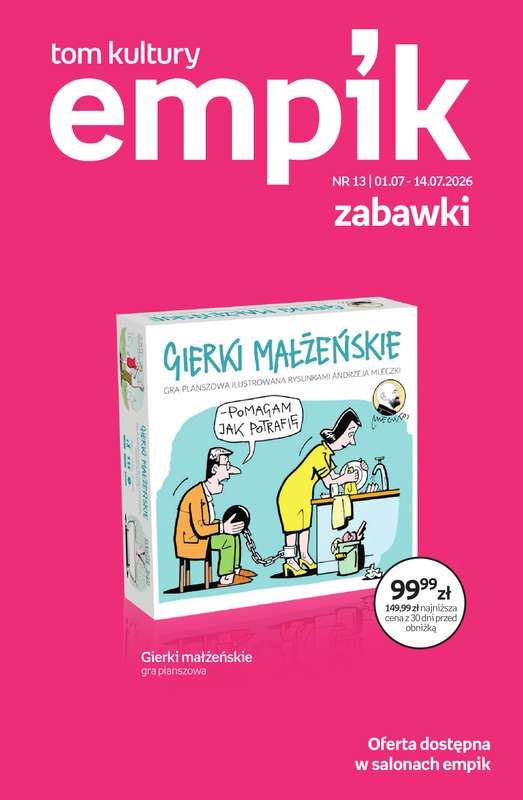 Empik - gazetka promocyjna Tom kultury: zabawki od środy 01.07 do wtorku 14.07