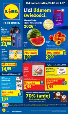 Lidl - gazetka promocyjna Oferta od poniedziałku od poniedziałku 29.06 do środy 01.07