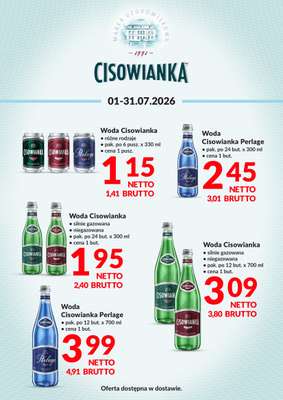 Makro - gazetka promocyjna Ulotka Cisowianka od środy 01.07 do piątku 31.07