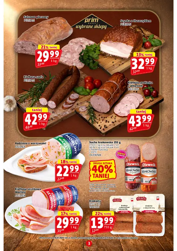 Prim Market - gazetka promocyjna Gazetka od czwartku 02.07 do środy 08.07 - strona 3