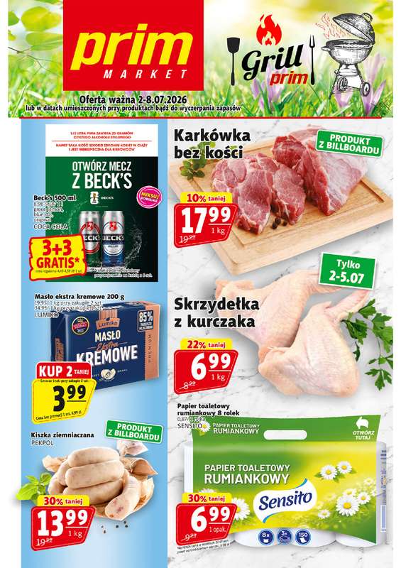 Prim Market - gazetka promocyjna Gazetka od czwartku 02.07 do środy 08.07
