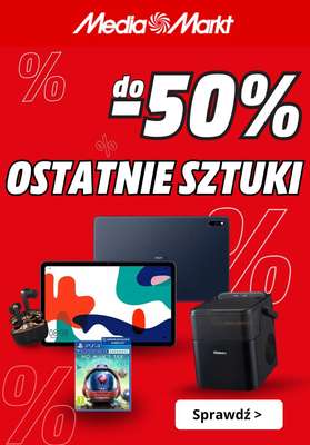 Media Markt - gazetka promocyjna Do -50% ostatnie sztuki od środy 01.07 do środy 08.07