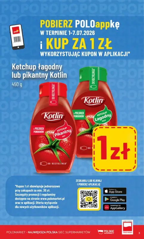 POLOmarket - gazetka promocyjna Kupuj taniej z POLOappką od środy 01.07 do wtorku 07.07 - strona 3