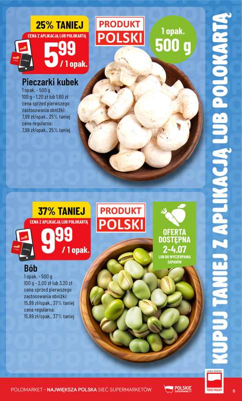 POLOmarket - gazetka promocyjna Kupuj taniej z POLOappką od środy 01.07 do wtorku 07.07 - strona 5