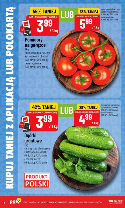 POLOmarket - gazetka promocyjna Kupuj taniej z POLOappką od środy 01.07 do wtorku 07.07 - strona 4