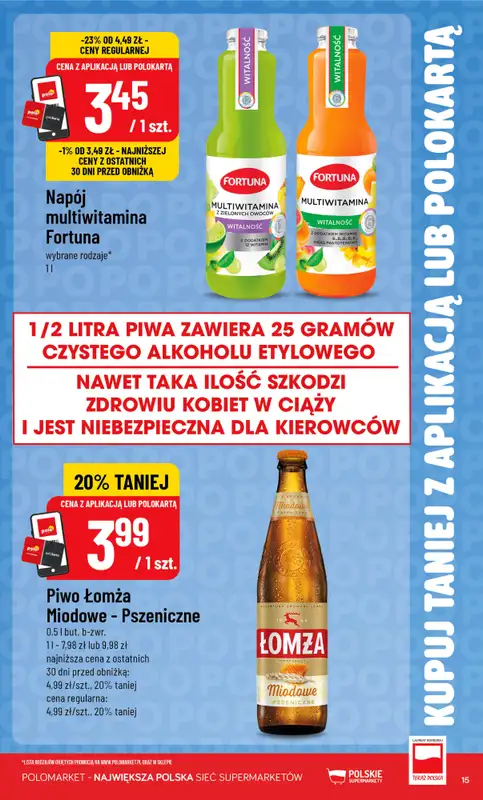 POLOmarket - gazetka promocyjna Kupuj taniej z POLOappką od środy 01.07 do wtorku 07.07 - strona 15