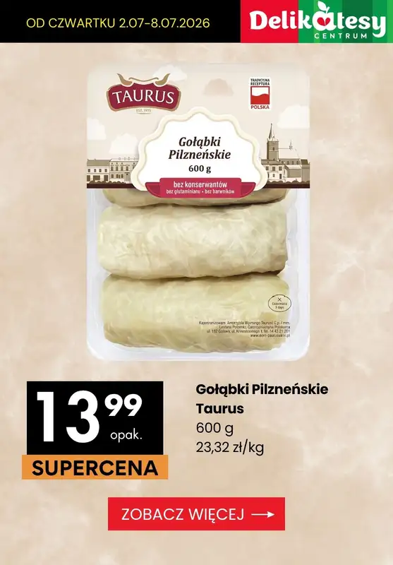 Delikatesy Centrum - gazetka promocyjna DANIA GOTOWE - teraz taniej! od czwartku 02.07 do środy 08.07 - strona 8