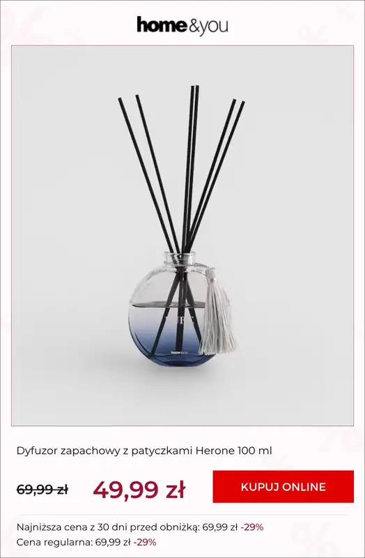 home&you - gazetka promocyjna SALE: dekoracje od środy 01.07 do środy 08.07 - strona 5