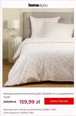 home&you - gazetka promocyjna SALE: tekstylia sypialniane od środy 01.07 do środy 08.07 - strona 10