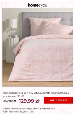 home&you - gazetka promocyjna SALE: tekstylia sypialniane od środy 01.07 do środy 08.07 - strona 4