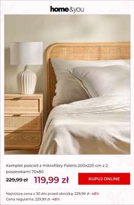 home&you - gazetka promocyjna SALE: tekstylia sypialniane od środy 01.07 do środy 08.07 - strona 8