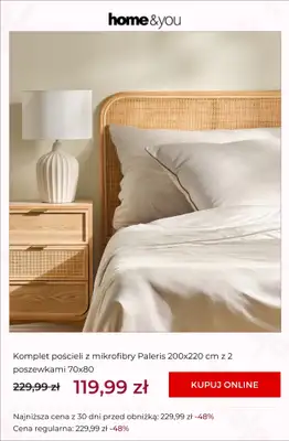home&you - gazetka promocyjna SALE: tekstylia sypialniane od środy 01.07 do środy 08.07 - strona 8