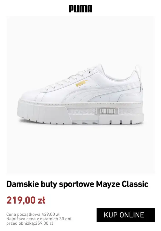 PUMA - gazetka promocyjna Wyprzedaż - sneakersy damskie od środy 01.07  - strona 13