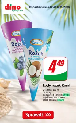 Dino - gazetka promocyjna Lody w supercenach! od czwartku 02.07 do wtorku 07.07 - strona 6
