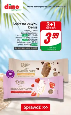 Dino - gazetka promocyjna Lody w supercenach! od czwartku 02.07 do wtorku 07.07 - strona 7