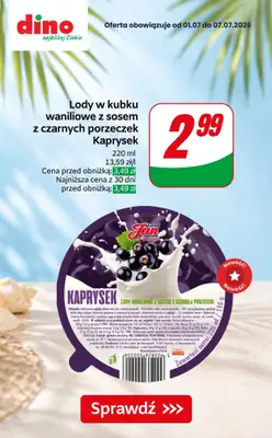 Dino - gazetka promocyjna Lody w supercenach! od czwartku 02.07 do wtorku 07.07 - strona 8