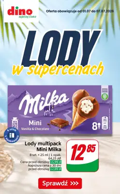 Dino - gazetka promocyjna Lody w supercenach! od czwartku 02.07 do wtorku 07.07
