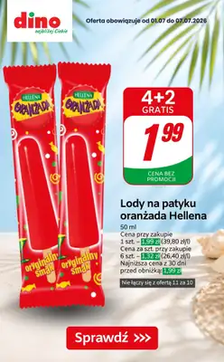 Dino - gazetka promocyjna Lody w supercenach! od czwartku 02.07 do wtorku 07.07 - strona 4