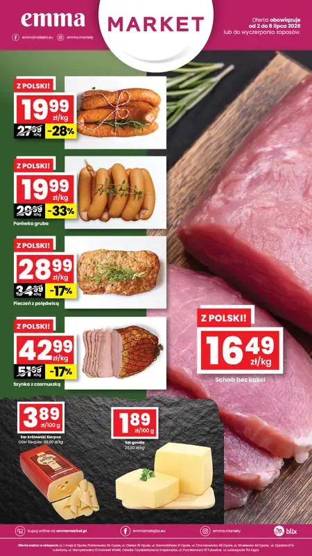 emma MARKET - gazetka promocyjna Oferta spożywcza Emma Market od czwartku 02.07 do środy 08.07 - strona 2