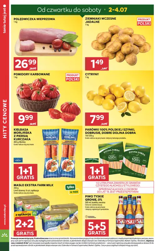Stokrotka - gazetka promocyjna Gazetka Supermarket od czwartku 02.07 do środy 08.07 - strona 4