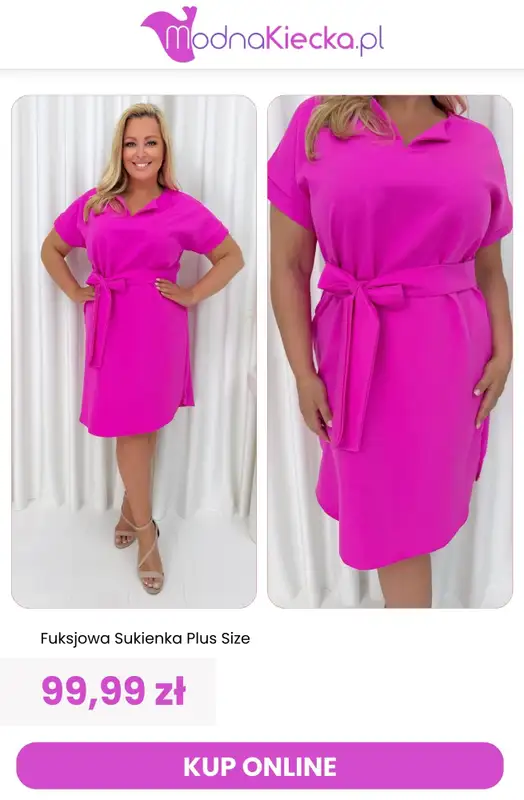 Modna Kiecka - gazetka promocyjna Moda plus size od środy 01.07  - strona 8