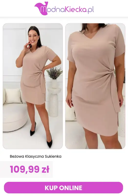 Modna Kiecka - gazetka promocyjna Moda plus size od środy 01.07  - strona 7
