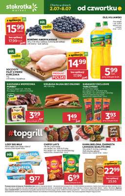 Stokrotka - gazetka promocyjna Gazetka Market od czwartku 02.07 do środy 08.07