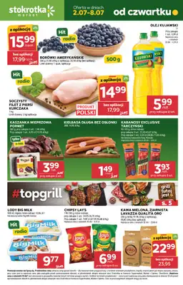 Stokrotka - gazetka promocyjna Gazetka Market od czwartku 02.07 do środy 08.07
