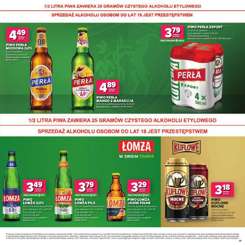 Stokrotka - gazetka promocyjna W dobrym smaku od czwartku 02.07 do środy 15.07 - strona 23