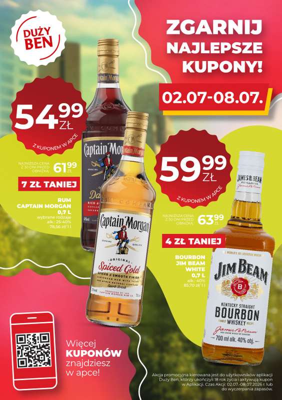 Duży Ben - gazetka promocyjna Zgarnij najlepsze kupony! od czwartku 02.07 do środy 08.07