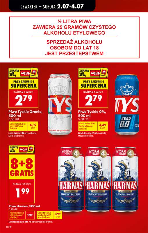 Biedronka - gazetka promocyjna Od czwartku od czwartku 02.07 do środy 08.07 - strona 10