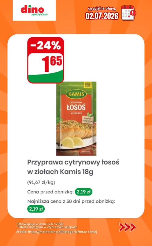 Dino - gazetka promocyjna Specjalna oferta na 02.07.2026 - promocje spoza gazetki od czwartku 02.07 do czwartku 02.07 - strona 10