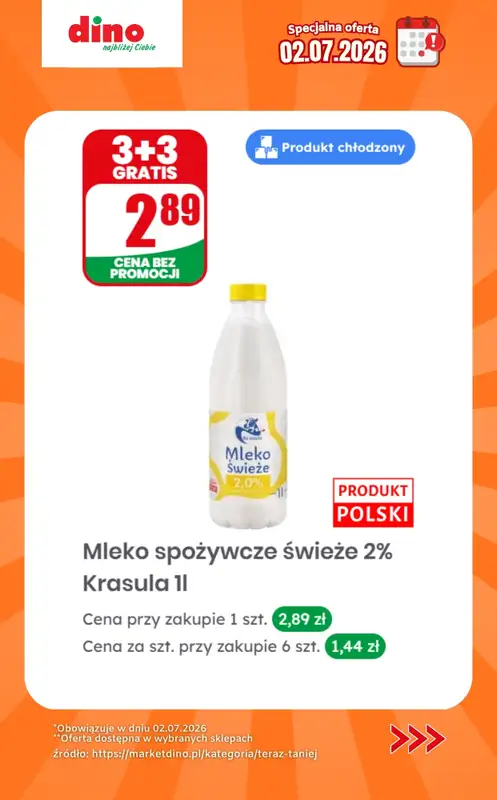 Dino - gazetka promocyjna Specjalna oferta na 02.07.2026 - promocje spoza gazetki od czwartku 02.07 do czwartku 02.07 - strona 3