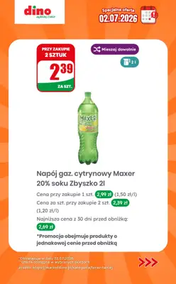 Dino - gazetka promocyjna Specjalna oferta na 02.07.2026 - promocje spoza gazetki od czwartku 02.07 do czwartku 02.07 - strona 7