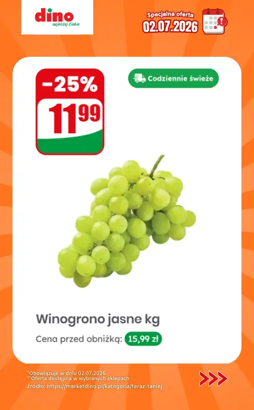 Dino - gazetka promocyjna Specjalna oferta na 02.07.2026 - promocje spoza gazetki od czwartku 02.07 do czwartku 02.07 - strona 6