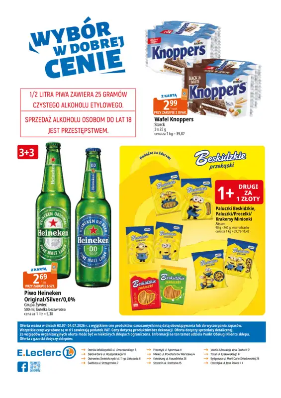 Leclerc - gazetka promocyjna Oferta weekendowa od piątku 03.07 do soboty 04.07 - strona 2