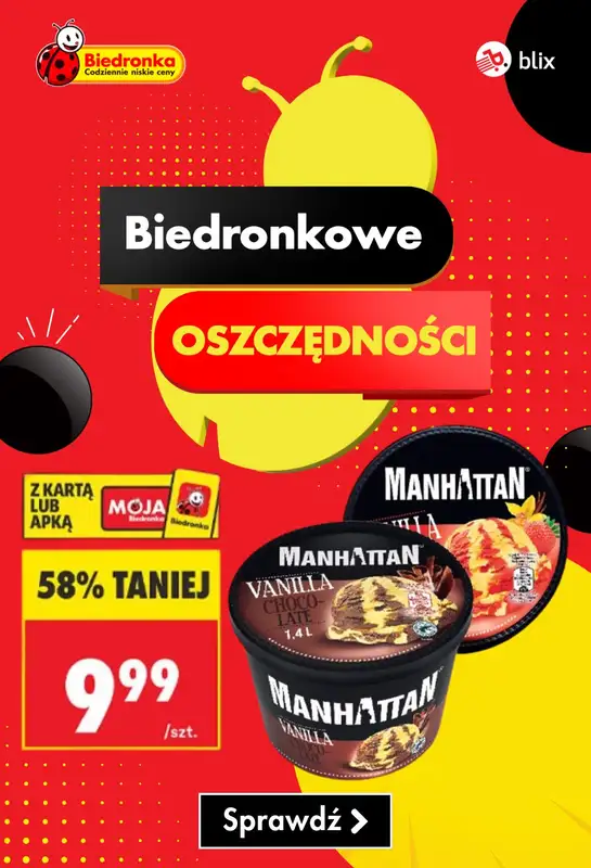 Biedronka - gazetka promocyjna Biedronkowe oszczędności od czwartku  