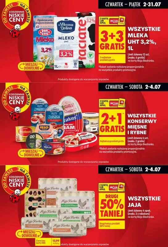 Biedronka - gazetka promocyjna Biedronkowe oszczędności od czwartku od czwartku 02.07 do soboty 04.07 - strona 6