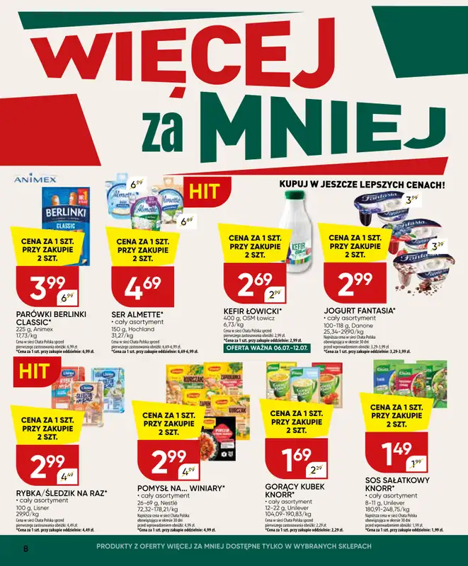 Chata Polska - gazetka promocyjna Gazetka 02-12.07  do niedzieli 12.07 - strona 8