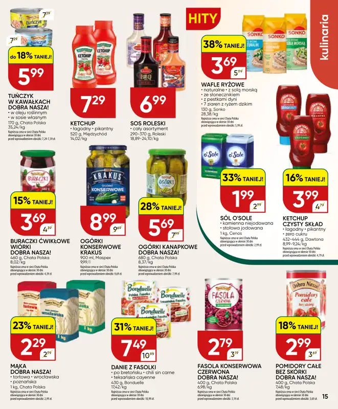 Chata Polska - gazetka promocyjna Gazetka 02-12.07  do niedzieli 12.07 - strona 15