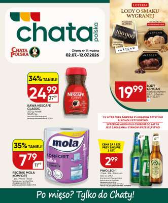 Chata Polska - gazetka promocyjna Gazetka 02-12.07  do niedzieli 12.07