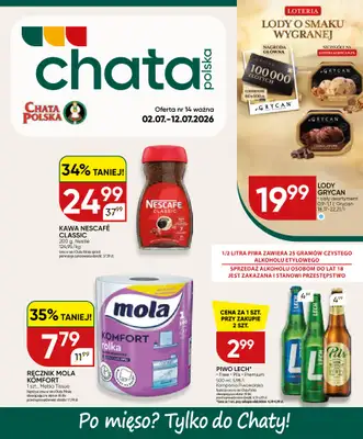 Chata Polska - gazetka promocyjna Gazetka 02-12.07  do niedzieli 12.07