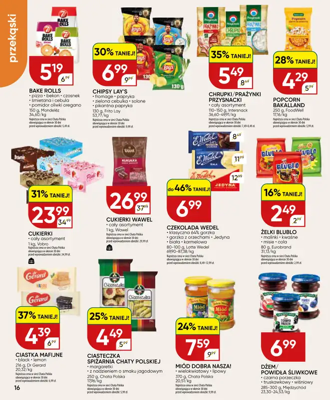 Chata Polska - gazetka promocyjna Gazetka 02-12.07  do niedzieli 12.07 - strona 16