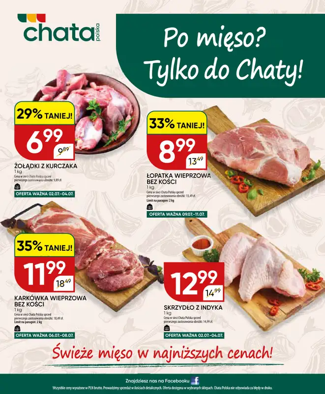 Chata Polska - gazetka promocyjna Gazetka 02-12.07  do niedzieli 12.07 - strona 20