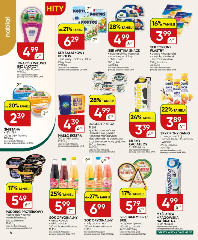 Chata Polska - gazetka promocyjna Gazetka 02-12.07  do niedzieli 12.07 - strona 4