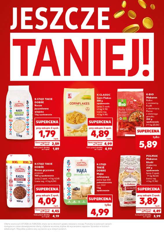 Kaufland - gazetka promocyjna Jeszcze taniej!  do środy 05.08 - strona 5